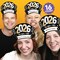 Big Dot of Happiness Hello New Year's Eve Party Headbands, 2026 New Years Resolution Party Hats, New Year Party Favors, 2026 NYE Party Decorations, Black, Gold, Set of 16